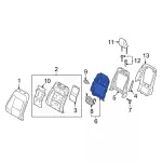 LB5Z7861019B - Body: Seat Back Frame for Ford: Explorer, Police Interceptor Utility Image