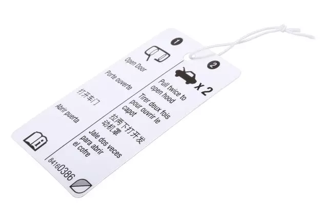 84160386 - : Hood Secondary Latch Release Lever Locator Label for GM Image