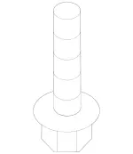 9908011 - : Hexagon Head Screw for Mercedes-Benz Image