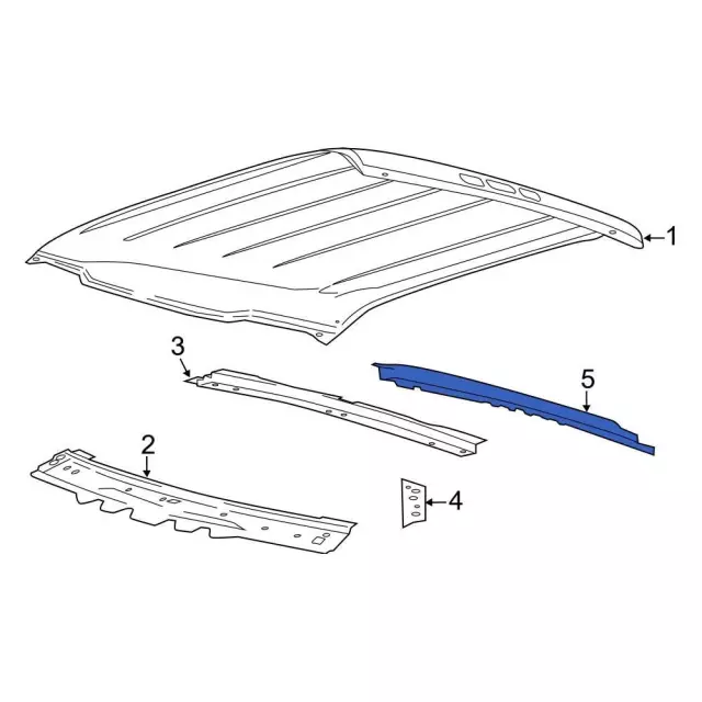 LC3Z2540484A - Body: Rear Header for Ford Image