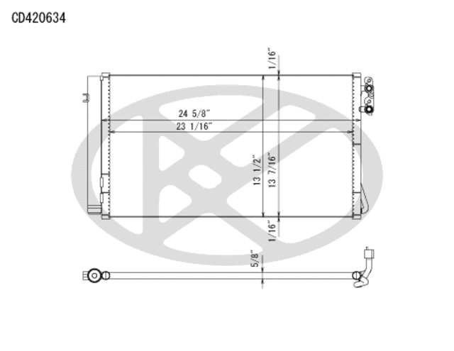 CD420634 - Air Conditioning &amp; Heat: Koyorad A/C Condenser for Koyo Image