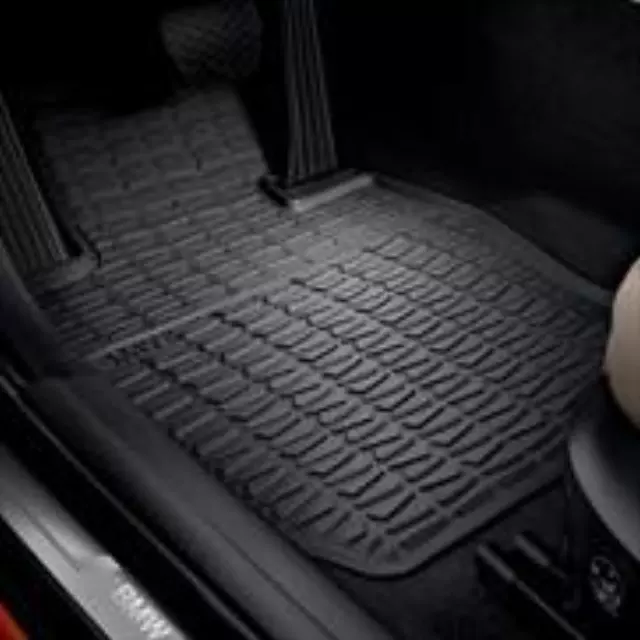 51472336795 - : All Weather Rubber Floor Mats - Rear for BMW: X1 Image