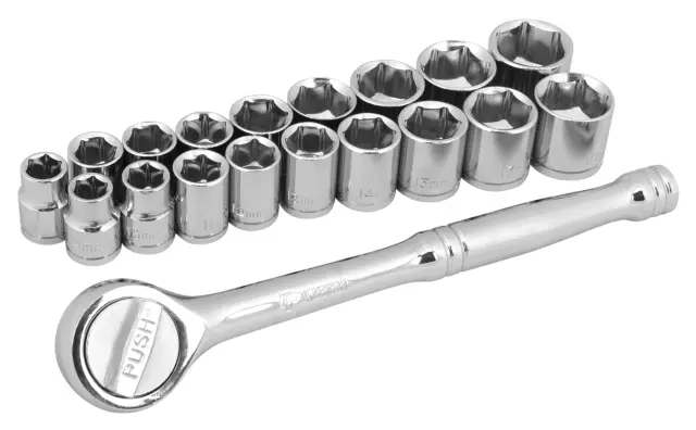 W38301 - : 19 Piece 3/8" Socket Set for Performance Tool Image