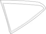 83300CL70A - : Quarter Glass for Infiniti Image