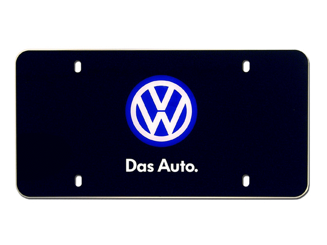 71801A - Exterior: VW Logo Lexan Vanity Plate for Volkswagen Image