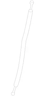 9067603100 - Body: Lower Latch Cable for Mercedes-Benz Image
