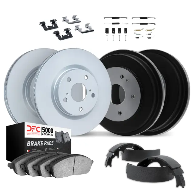 451476000 - Brakes &amp; Brake Parts: Disc Brake Pad and Rotor / Drum Brake Shoe and Drum Kit for DYNAMIC FRICTION Image