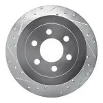 63140099L - : DFC Brake Rotor - Drilled and Slotted - Silver for DYNAMIC FRICTION Image