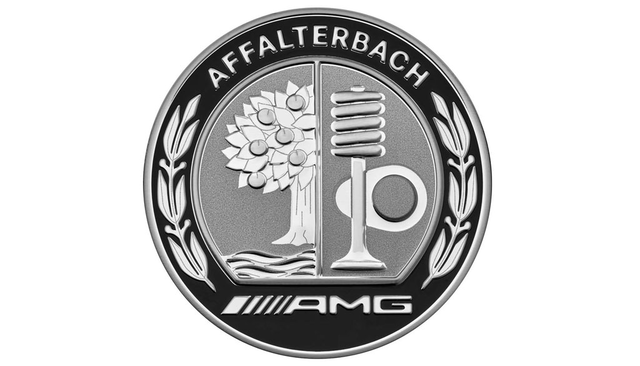 4001600 - : Amg Hub Cap - With Amg Emblem - Silver/Black for Mercedes-Benz Image
