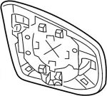 963651AA0A - Body: Mirror Glass for INFINITI: EX35 Image