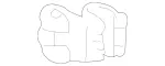 1709880078 - Covering and Lining: Clamp for Mercedes-Benz: SLK230, SLK320 Image