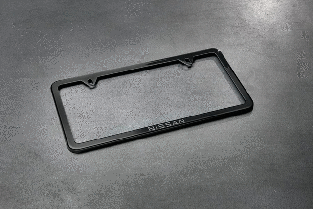 License Plate Frame, Slimline, Black - Nissan (T99M7-6TA0B)
