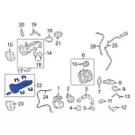 HC3Z9V425B - : Exhaust Gas Re-Circulation (Egr) Cooler for Ford: F-250 Super Duty, F-350 Super Duty, F-450 Super Duty, F-550 Super Duty Image