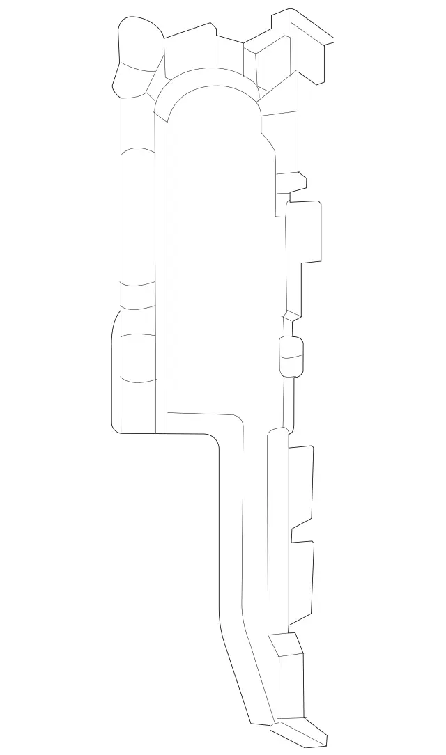 1675054900 - Radiator: Air Duct Segment for Mercedes-Benz: GLE350, GLE450, GLE450e, GLE53 AMG, GLE580, GLE63 AMG S, GLS450, GLS580, GLS63 AMG, Maybach GLS600 Image image