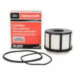 FD4596 - : Motorcraft™ Fuel Water Separator Filter for Ford: E-350 Club Wagon, E-350 Econoline, E-350 Econoline Club Wagon, E-350 Super Duty, E-450 Econoline Super Duty, E-450 Super Duty, E-550 Econoline Super Duty, E-550 Super Duty, Econoline Super Duty, Excursion, F-250 Super Duty, F-350 Super Duty, F-450 Super Duty, F-550 Super Duty Image