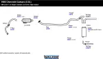 43989 - : Exhaust Tail Pipe 2.25" Inlet (OD) 2.5" Outlet (OD) for Walker Exhaust Image