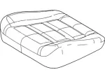 8A4Z7462901BA - Body: Cushion Cover for Ford: Taurus, Taurus X Image