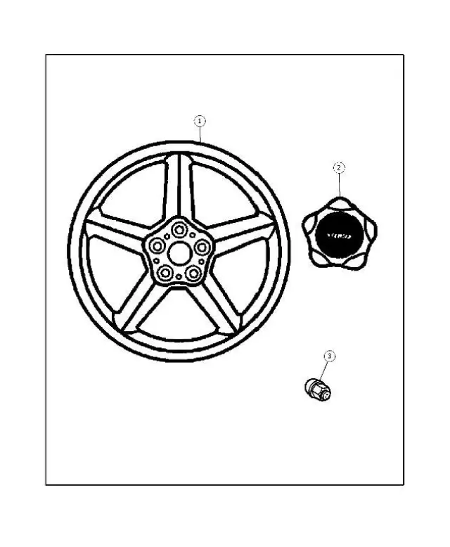Cast Aluminum Wheel Kit - Mopar (82205896)