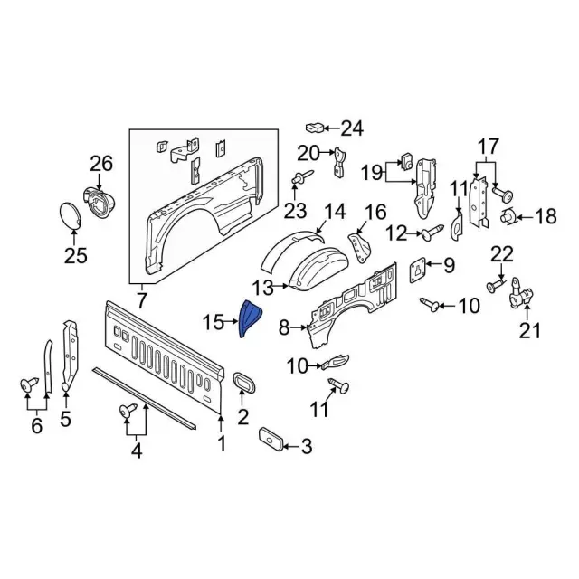 ML3Z9928261D - Body: Front Extension for Ford: F-150 Image