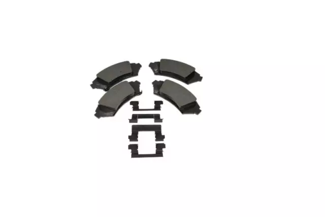 19152666 - : Front Disc Brake Pad Set with Clips for Buick: Century, LeSabre, Park Avenue, Regal, Riviera | Cadillac: DeVille, Eldorado, Seville | Chevrolet: Impala, Monte Carlo, Venture | Oldsmobile: Aurora, Intrigue, Silhouette | Pontiac: Bonneville, Grand Prix, Montana, Trans Sport Image