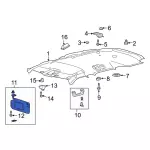 LB5Z7804104AC - : Visor for Ford: Explorer, Police Interceptor Utility Image