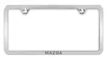 C9N7V4027 - Exterior: License Plate Frame, Polished Slimline for Mazda: 3, 6, CX-3, CX-30, CX-5, CX-50, CX-9, CX-90, MX-30 EV, MX-5 Miata Image