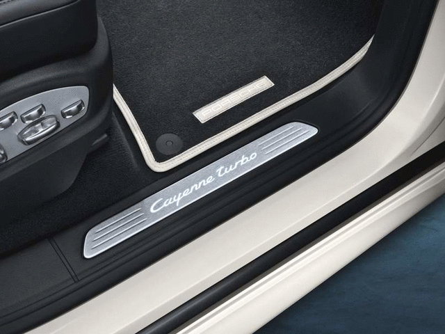 95804480011 - Exterior: 2014-2017 Porsche Cayenne - Door Entry Guards In Stainless Steel for Porsche: Cayenne Image