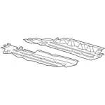 FT4Z5811782E - Body: Front Deflector for Lincoln: MKX Image