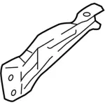 HC3Z16B168A - Body: Lower Tie Bar for Ford: F-250 Super Duty, F-350 Super Duty, F-450 Super Duty Image