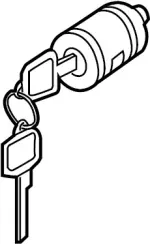 F86323JA0A - Body: Lock &amp; Cylinder for INFINITI: JX35, QX50, QX55, QX60 Image image