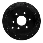 63367094R - : DFC Brake Rotor - Drilled and Slotted - Black for DYNAMIC FRICTION Image