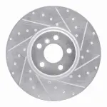 63131133D - : DFC Brake Rotor - Drilled and Slotted - Silver for DYNAMIC FRICTION Image