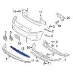 PJ6Z17K945A - Body: Lower Grille for Ford: Escape Image