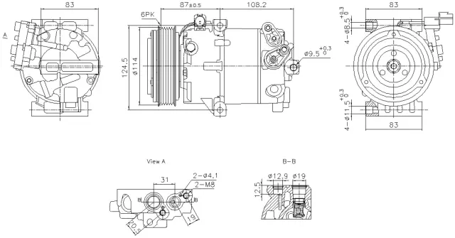 890897 - : Nissens A/C Compressor for NISSENS Image