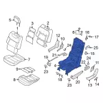 L1MZ99613A10H - Body: Seat Frame for Ford: Explorer, Police Interceptor Utility Image