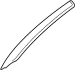 769123LZ0A - Body: Windshield Pillar Trim for INFINITI: G37, Q60 Image