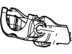 YS4Z3530CCA - Steering: Lower Shroud for Ford: Focus Image