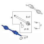 TX13274 - Driveline &amp; Axles: Motorcraftâ„¢ Cv Axle Assembly for Ford: Maverick Image