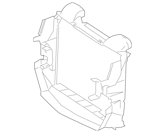 1715050030 - Cooling System: Air Baffle for Mercedes-Benz Image
