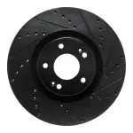 63321046R - : DFC Brake Rotor - Drilled and Slotted - Black for DYNAMIC FRICTION Image