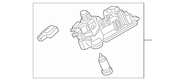 2037500693 - Body: Lock Assembly for Mercedes-Benz Image