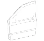 1637201605 - Front Doors: Door, Body-In-White for Mercedes-Benz: ML320, ML430, ML55 AMG Image