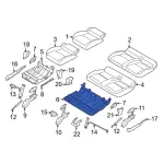 KT1Z17613A10D - Body: Seat Frame for Ford Image