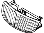 XW1Z8200AA - Body: Grille for Lincoln: Town Car Image