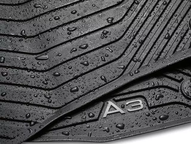 All-Weather Floor Mats (Rear) - Black - Audi (8V5-061-512-041)