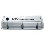 302001 - : Ford Racing Logo Die-Cast Valve Covers Polished for Ford Performance Parts Image