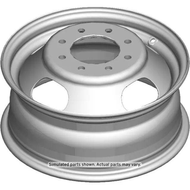 22820201 - Suspension: Wheel, Steel for Chevrolet: Silverado 1500, Silverado 1500 Classic, Silverado 1500 HD, Silverado 1500 HD Classic, Silverado 2500, Silverado 2500 HD, Silverado 2500 HD Classic, Silverado 3500, Silverado 3500 Classic, Silverado 3500 HD | GMC: Sierra 1500, Sierra 1500 Classic, Sierra 1500 HD, Sierra 1500 HD Classic, Sierra 2500, Sierra 2500 HD, Sierra 2500 HD Classic, Sierra 3500, Sierra 3500 Classic, Sierra 3500 HD Image