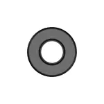 52060430AG - Front Suspension: Shock Absorber Grommet, Upper for Mopar Image