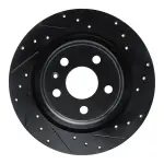 63327058R - : DFC Brake Rotor - Drilled and Slotted - Black for DYNAMIC FRICTION Image