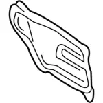 GD9Z54237A05A - Body: Water Deflector for Lincoln: Continental Image